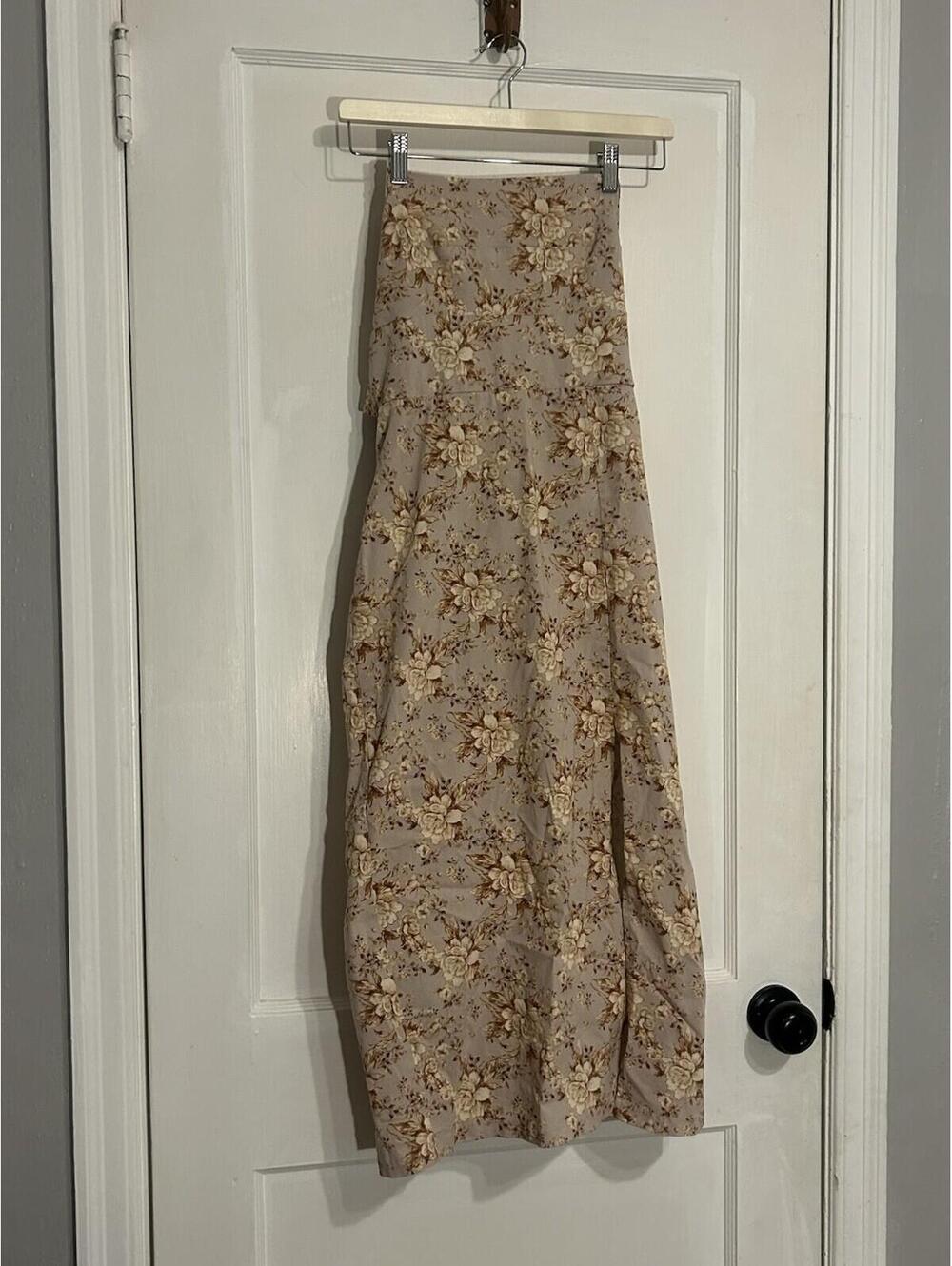 Trixxi Women’s Pink Floral Ruffle Off Shoulder Strappy Sundress Size L